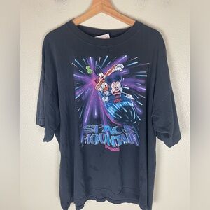Vintage Space mountain Disney Shirt 90s large